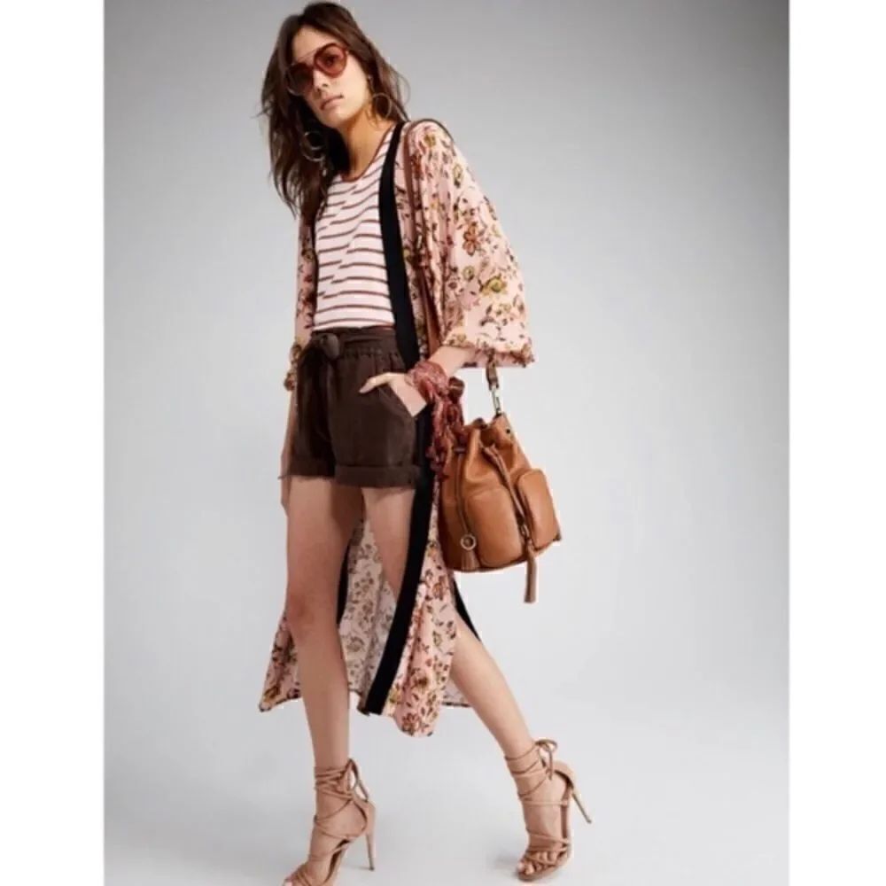 Sanctuary Floral Print Kimono Duster Cardigan